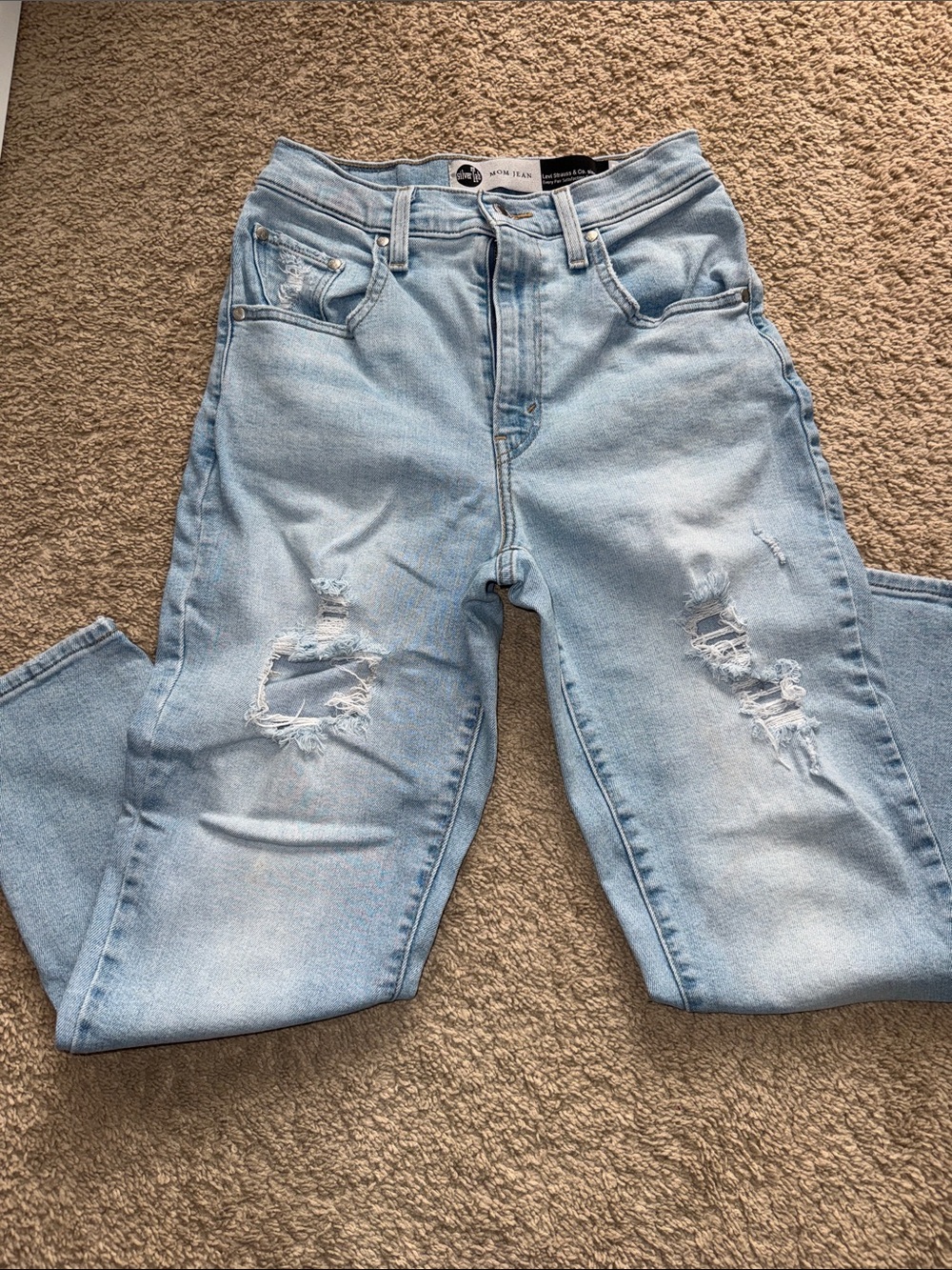 Levi’s SilverTab Distressed Mom Jean size 27